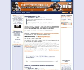 Broncotalk.net(Denver Broncos Blog and News) Screenshot