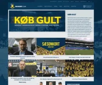 Brondby.com(Brøndby IF) Screenshot