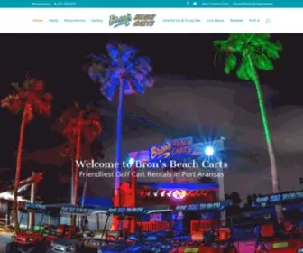 Bronsbeachcarts.com(Port Aransas Golf Cart Rentals) Screenshot