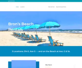 Bronsbeachrentals.com(Port Aransas Beach Rentals) Screenshot