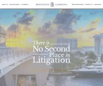 Bronstein-Carmona.com(Fort Lauderdale Insurance Defense Law) Screenshot