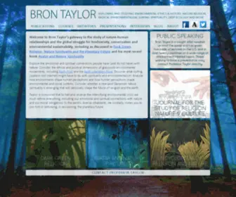 Brontaylor.com(Professor Bron Taylor) Screenshot