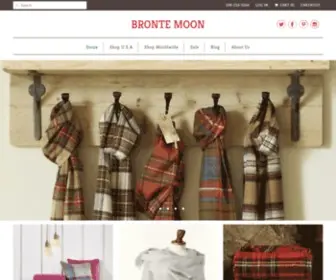 Brontemoon.com(Wool throw blankets) Screenshot