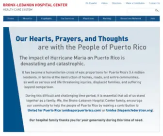 Bronx-Leb.org(BronxCare Health System) Screenshot