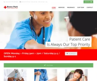 Bronxparkurgentmedicalcare.com(Urgent Medical Care Bronx Park) Screenshot