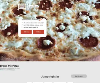 Bronxpiemenu.com(Get 5% off your pizza delivery order) Screenshot