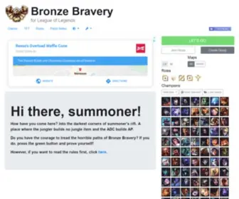 Bronze-Bravery.com(Ultimate Bravery) Screenshot