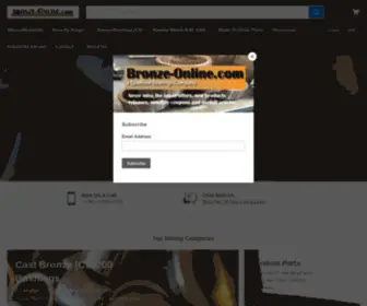 Bronze-Online.com(The online bronze distributor) Screenshot