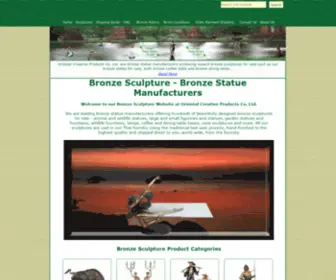 Bronze-Sculpture.net(Bronze sculpture) Screenshot