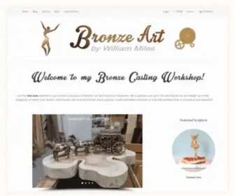 Bronzeart.ca(Bronze Art by William Miles) Screenshot