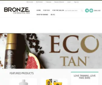 Bronze.com.au(Bronze Tanning) Screenshot