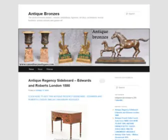 Bronzes.org.uk(Antique bronze statues) Screenshot