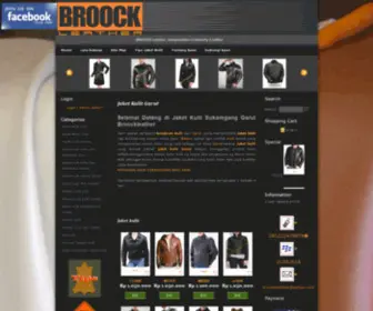 Broockleather.com(Jaket kulit) Screenshot