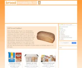 Broodsmakelijk.nl(Alles over het zelf bakken van brood) Screenshot