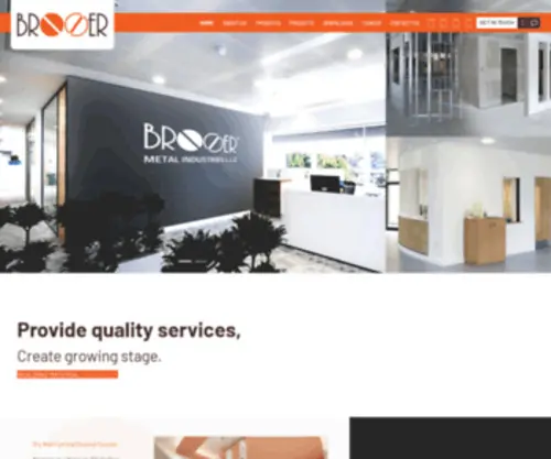 Brooer.com(Steel Fabrication Company) Screenshot