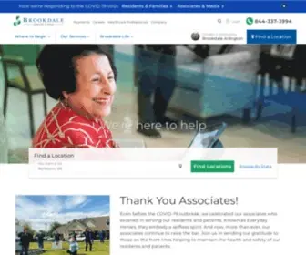 Brookdaleliving.com(Assisted Living Facilities) Screenshot