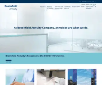 Brookfieldannuity.com(Brookfield Annuity) Screenshot