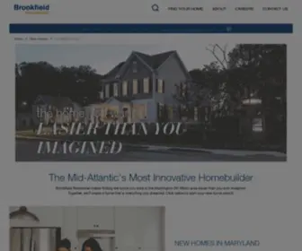 Brookfielddc.com(Brookfield Residential) Screenshot