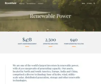 Brookfieldrenewable.com(Brookfield Renewable Energy Partners) Screenshot