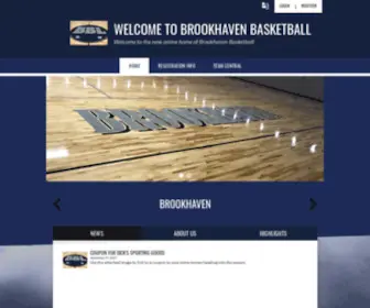 Brookhavenhoops.com(Brookhaven Basketball League) Screenshot