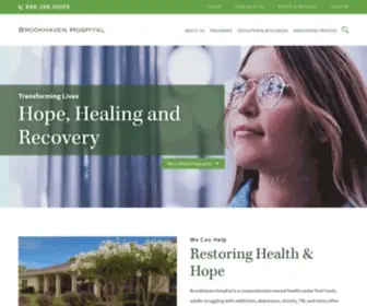 Brookhavenhospital.com(Treatment for Mental Health & Neurological Disorders) Screenshot