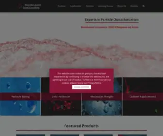 Brookhaveninstruments.com(World-Class Particle Size, Zeta, & Materials Analytical Solutions) Screenshot