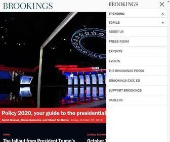 Brookings.edu(The Brookings Institution) Screenshot