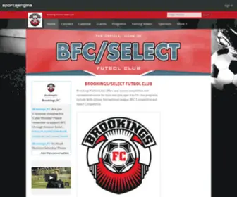 Brookingsfc.com(SoDak Spurs Soccer Club) Screenshot