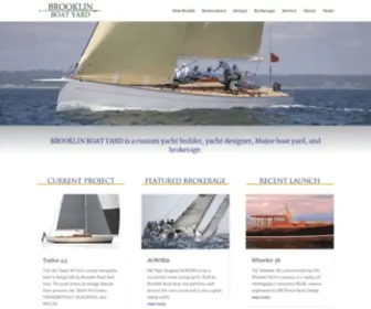 Brooklinboatyard.com(Brooklin Boat Yard) Screenshot