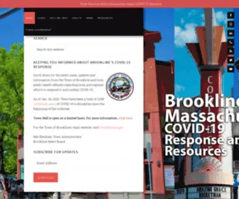 Brooklinecovid19.com(Brookline COVID) Screenshot