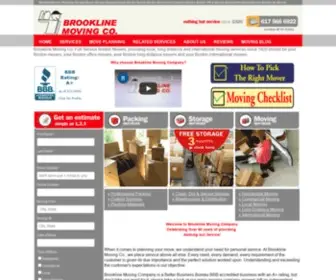 Brooklinemoving.com(Boston movers) Screenshot