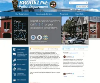 Brooklinepolice.com(Brookline Police Department) Screenshot