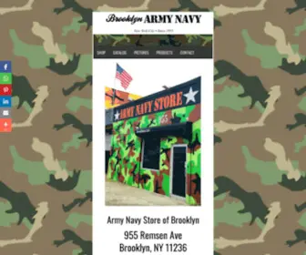 Brooklynarmynavy.com(Galaxy Army Navy Store) Screenshot