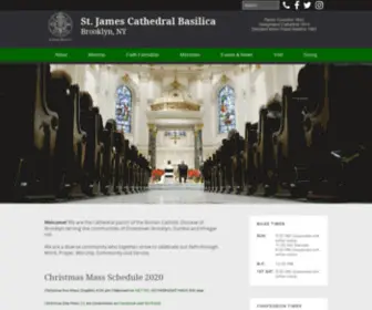 Brooklyncathedral.org(James Cathedral Basilica) Screenshot