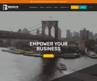 Brooklynchamber.com(Brooklyn Chamber of Commerce) Screenshot