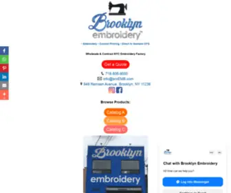 Brooklynemb.com(Brooklyn Embroidery) Screenshot