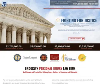 Brooklynlawfirm.com(New York Personal Injury Lawyer) Screenshot