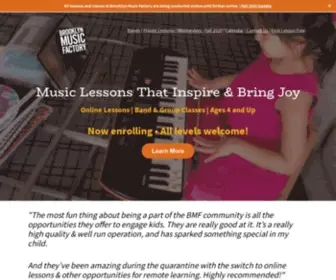 BrooklynmusicFactory.com(Music Classes That Inspire) Screenshot