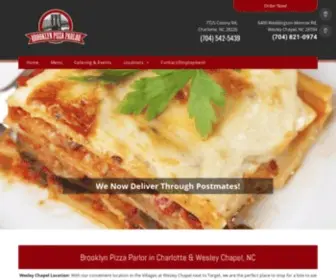 Brooklynpizzaparlors.com(Charlotte, NC) Screenshot
