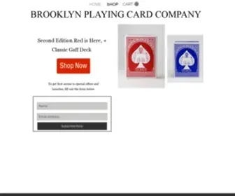 Brooklynplayingcardcompany.com(Brooklyn) Screenshot