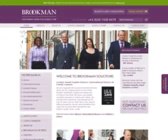 Brookman.co.uk(Top Divorce Lawyers & Family Solicitors London) Screenshot