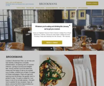 Brookmanspub.co.uk(Restaurant in Brookmans Park near Hatfield) Screenshot