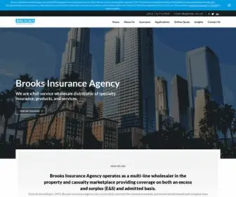 Brooks-INS.com(Microsoft Azure Web App) Screenshot