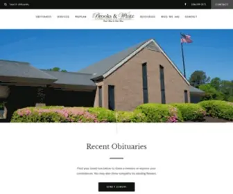 Brooksandwhite.com(Brooks & White Funeral Home and Crematory) Screenshot