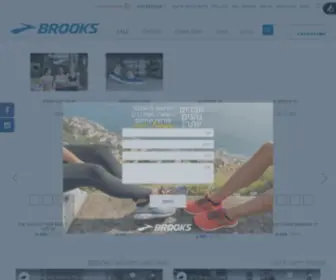 Brooks.co.il(נעלי ריצה וביגוד ריצה ברוקס) Screenshot