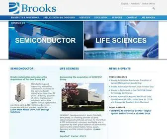 Brooks.com(Brooks Automation) Screenshot