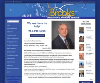 Brookscremations.com(Brooks Cremation & Funeral Service) Screenshot