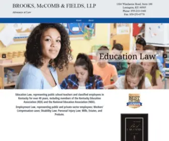Brooksfirm.com(Educational Law) Screenshot