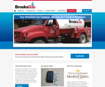 Brooksgas.com(Your Hometown Propane Store) Screenshot