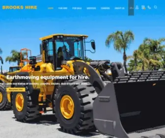 Brookshire.com.au(Earthmoving & Construction Plant Hire l Brooks Hire Service) Screenshot